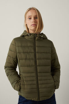 Springfield Reconsider quilted jacket with bag green