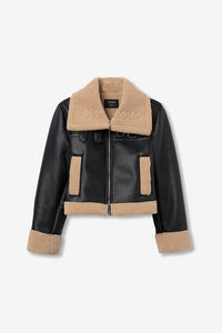 Tiffosi Abrigo con Efecto Piel Combinado