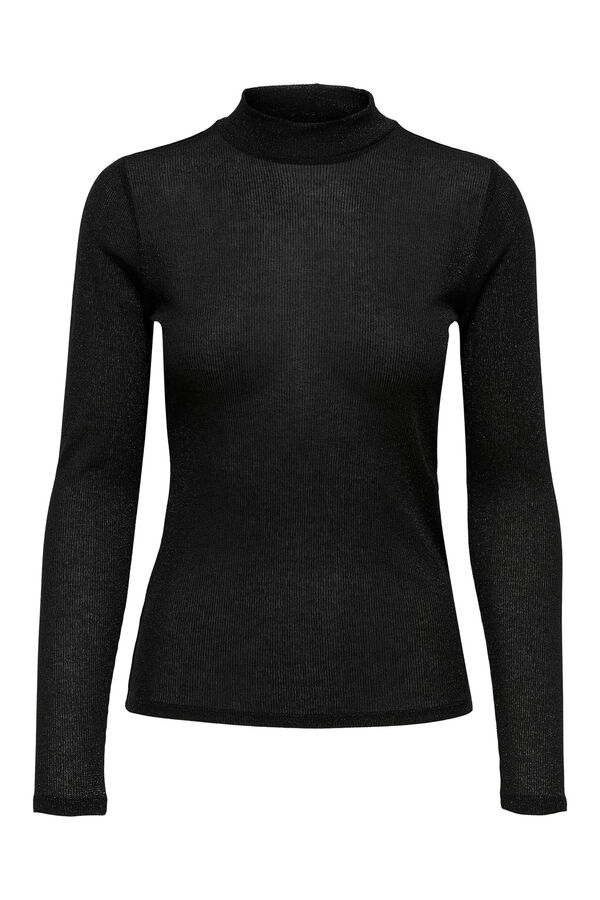Only Mock turtleneck jumper black