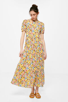 Springfield Printed tailored midi dress color