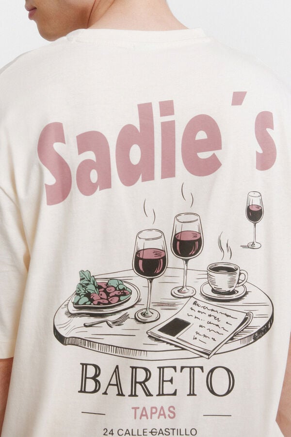 Springfield T-shirt com estampado de bar branco