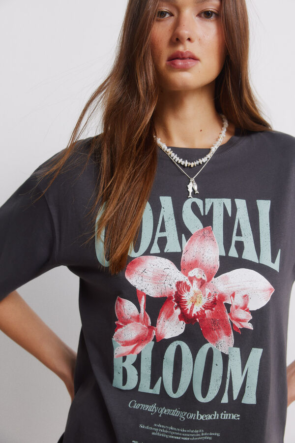 Springfield T-shirt manches courtes tropical gris