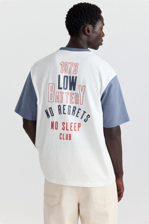 Springfield Low battery T-shirt beige