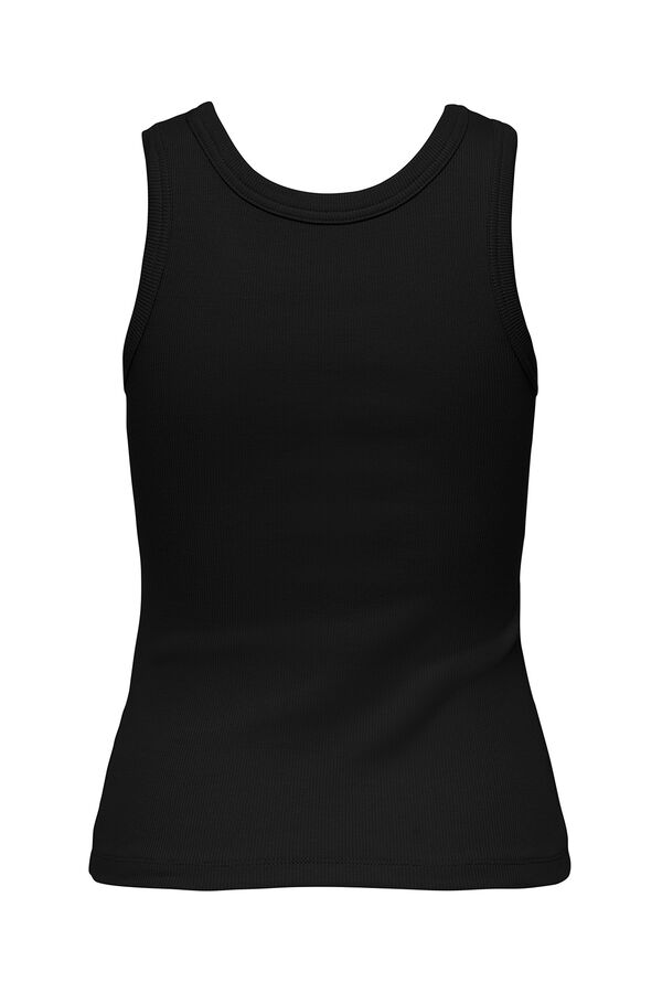 Only Top canal&eacute; sin mangas negro