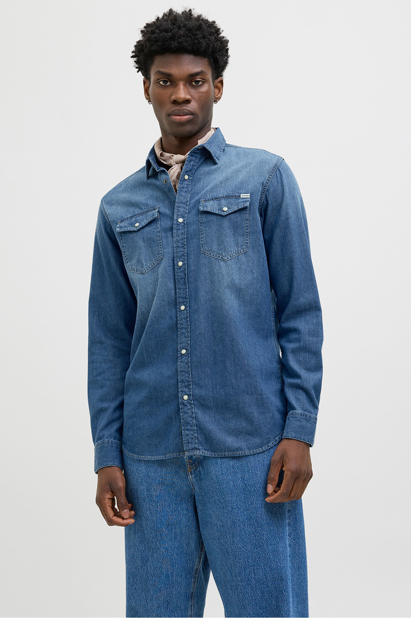 Jack & Jones Camisa denim regular