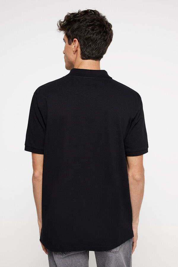 Springfield Basic-Poloshirt Piqué Regular Fit schwarz