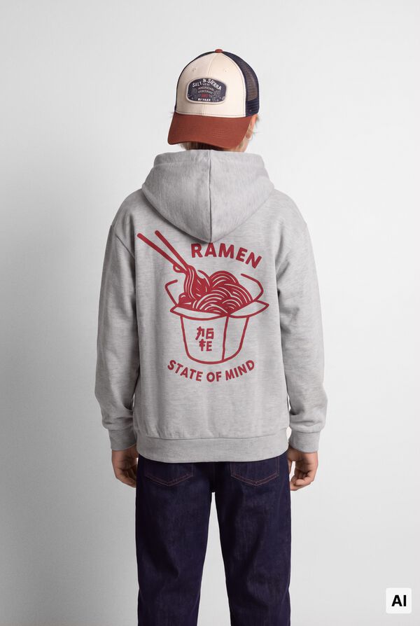Springfield Kids Sudadera "Korean Noodes" ni&ntilde;o gris
