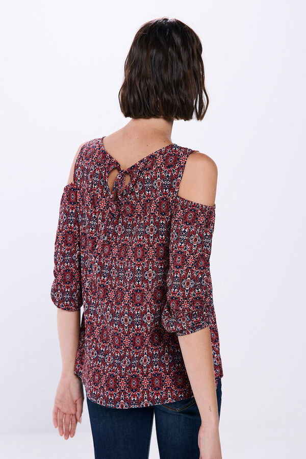 Springfield Blusa &eacute;tnica hombros descubiertos naranja