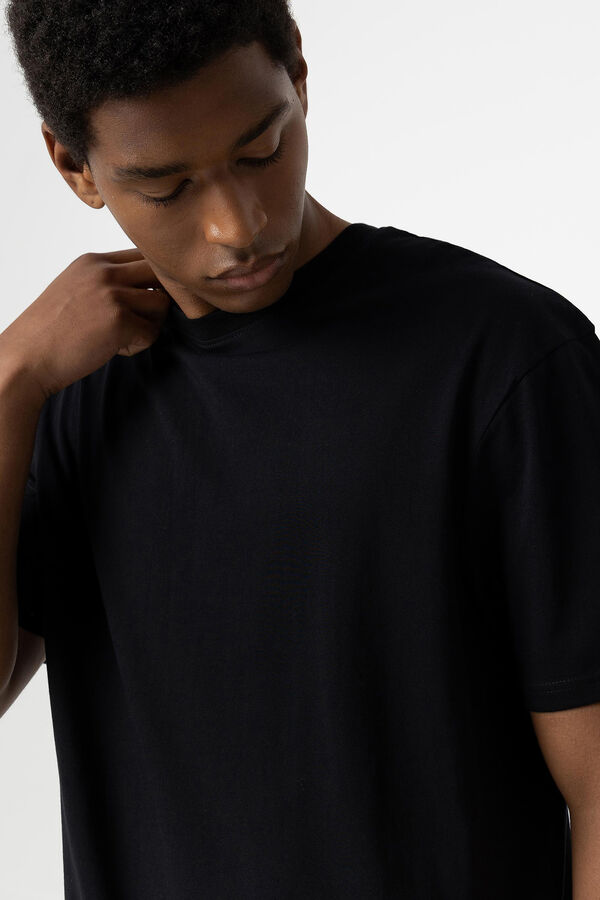 Springfield Camiseta Básica Comfort Fit negro