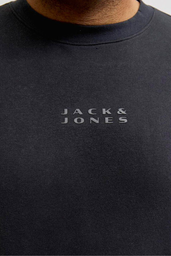 Jack & Jones PLUS Sweatshirt com capuz e logo preto