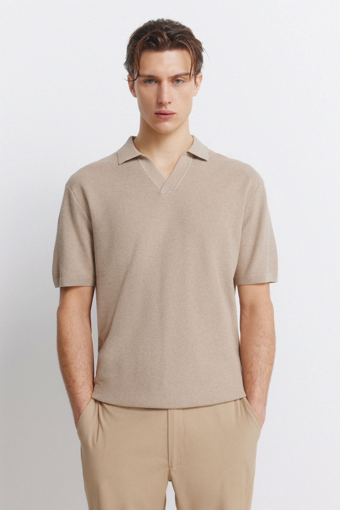 Springfield Link structure polo shirt