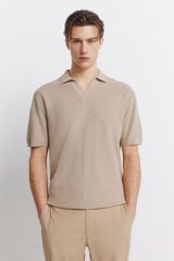 Springfield Link structure polo shirt nude