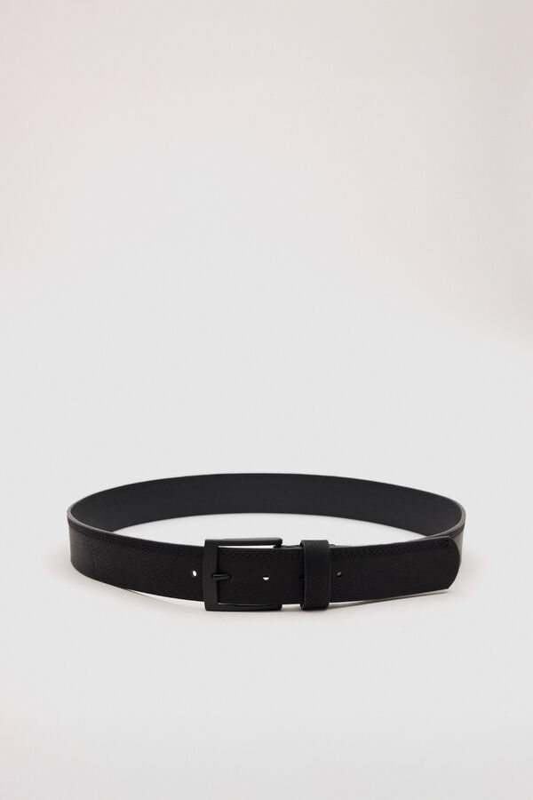 Inside Faux leather belt black