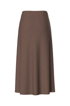 Pieces Falda midi satinada