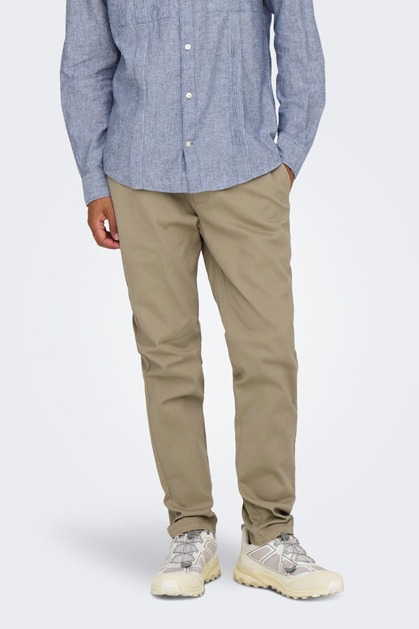 Only & Sons calças chino justas para homem. Grau
