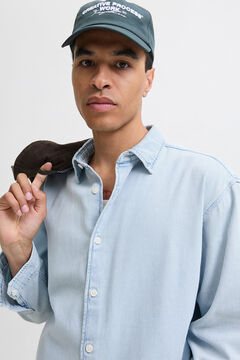 Jack & Jones Langarm-Denimhemd aus Twill