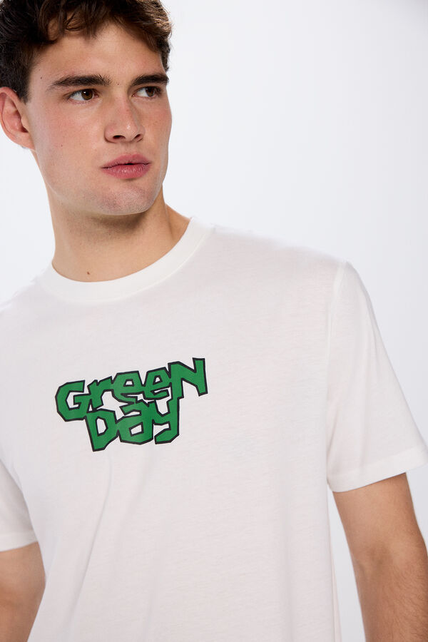 Springfield Green Day T-shirt boja slonovače