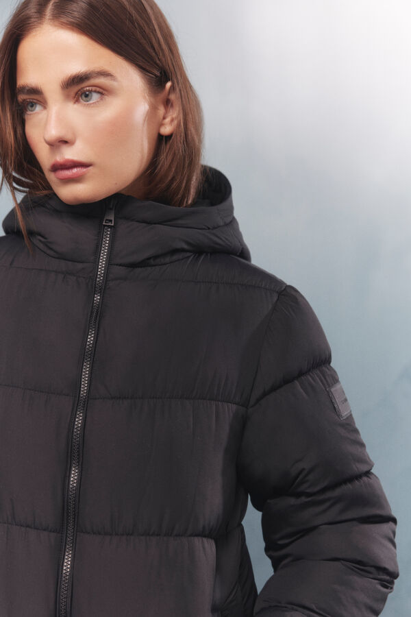 Springfield Thermolite puffer long coat black