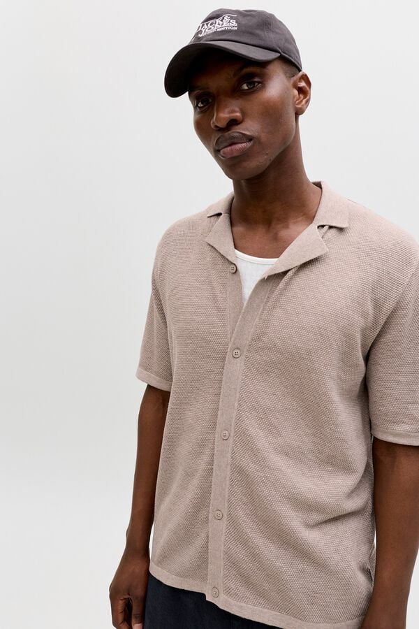 Jack & Jones Polo punto relaxed fit resort tostado