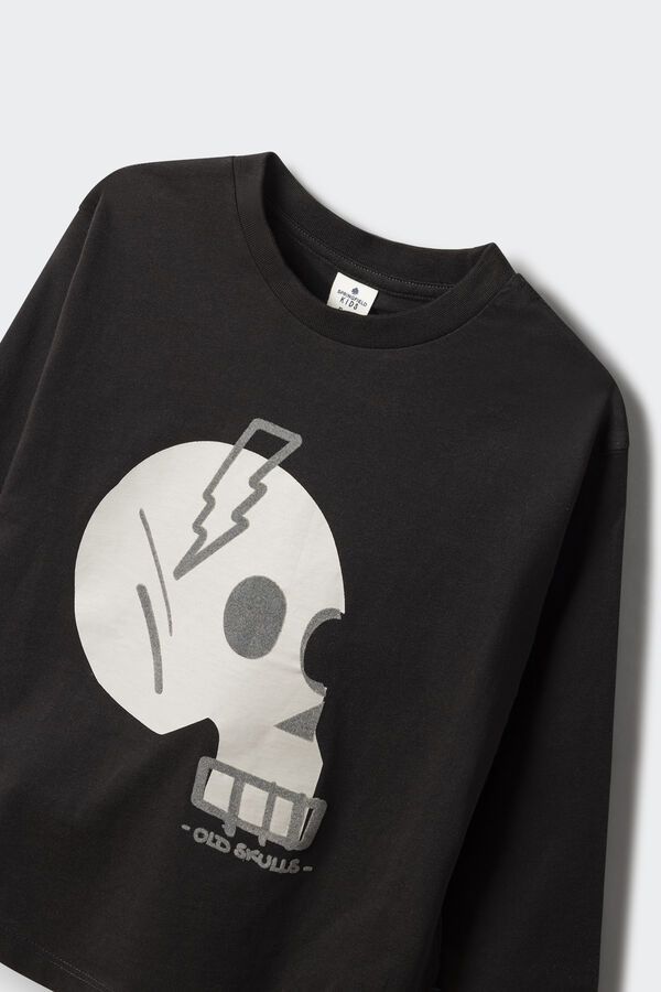 Springfield Boy's skull t-shirt black