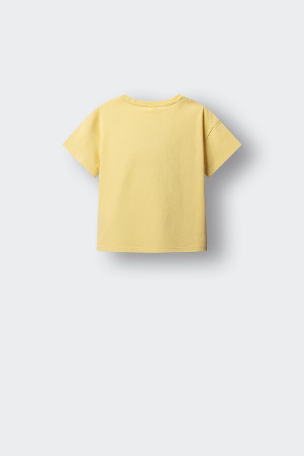 Springfield Kids Camiseta manga corta estrella ni&ntilde;a amarillo