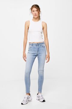 Springfield Cotton jegging jeans steel blue