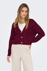 Only C&aacute;rdigan cierre de botones morado/lila