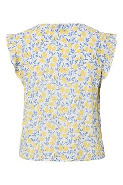 Pieces Top fluido estampado sem mangas