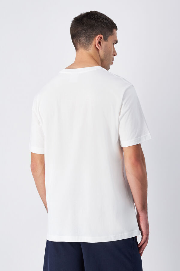 Champion Camiseta masculina de algod&atilde;o branco