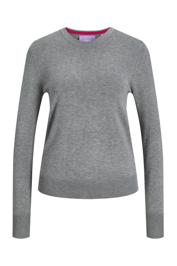 Jack & Jones Slim fit jersey-knit sweater grey