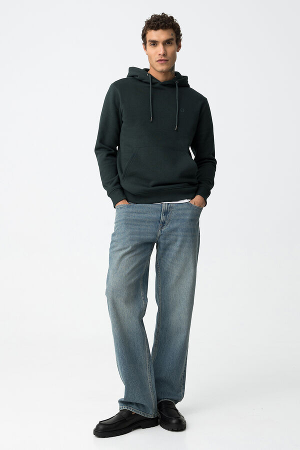 Tiffosi Hoodie B&aacute;sico verde