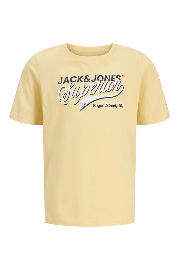 Jack & Jones Junior  Camiseta manga corta logo amarillo