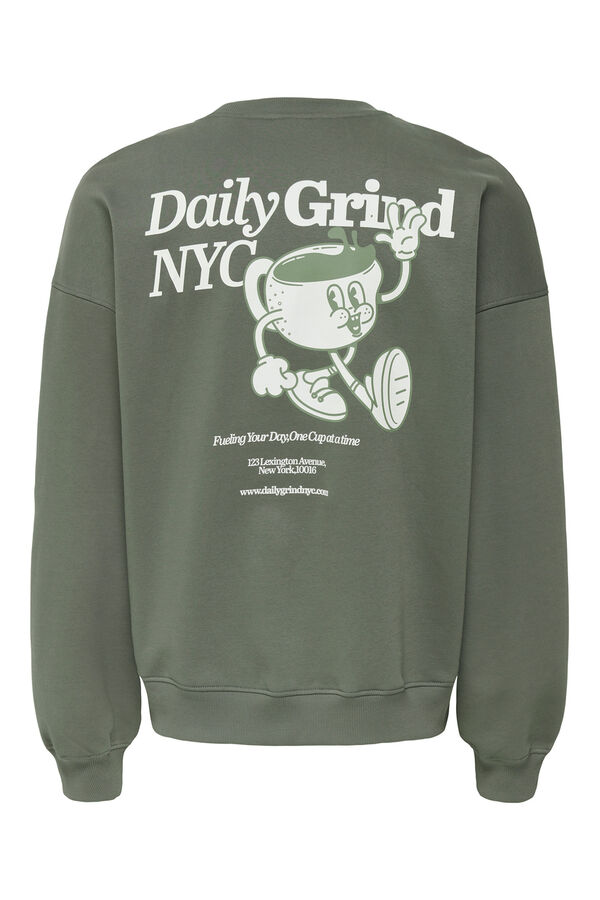 Only & Sons Sweatshirt mit Rundhalsausschnitt Grau