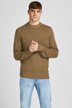 Springfield Men's knit jumper brown