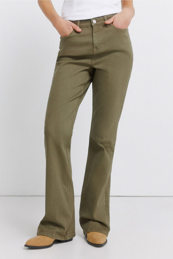 Springfield Bootcut Jeans beige