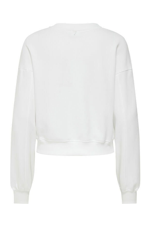 Only Sweatshirt vorne Weiß