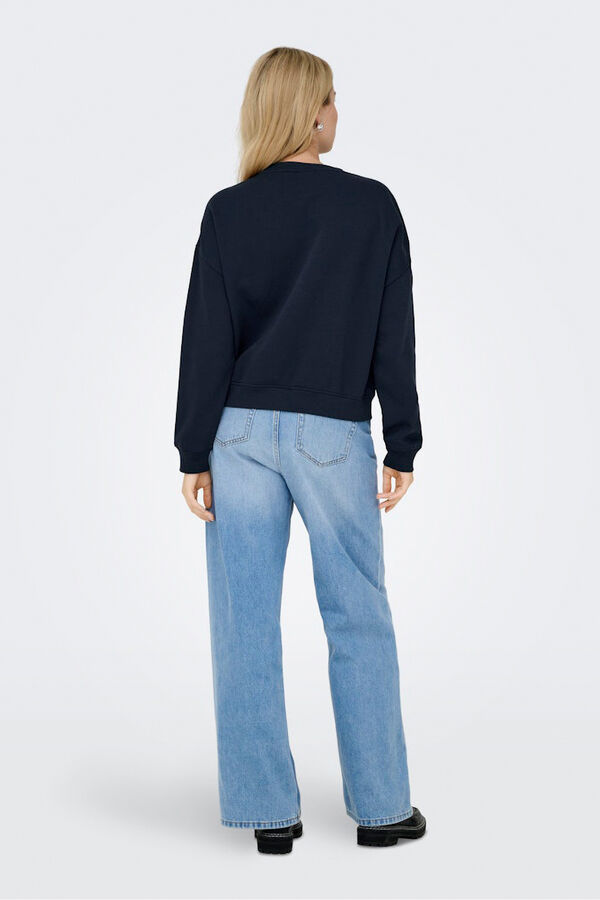 Only Round neck sweatshirt blue