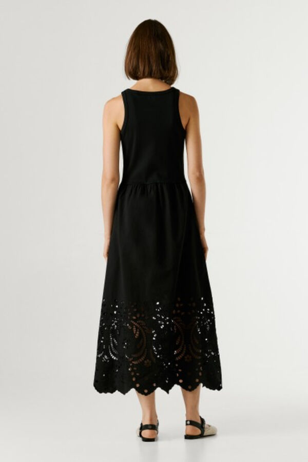 Pepe Jeans Vestido largo sin mangas negro