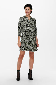 Only Short printed shirt dress green