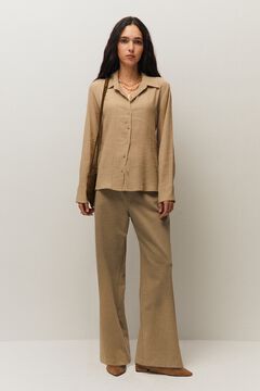 Systemaction Pantal&oacute;n wide leg rayas