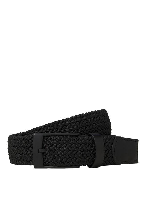 Springfield Cinturón de tela trenzado negro