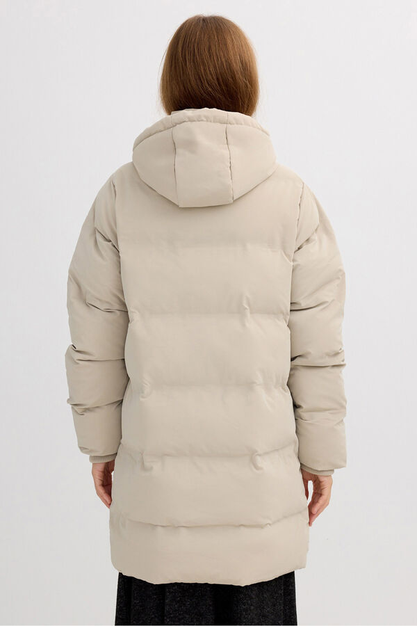 Inside Anorak acolchoado com capuz verde