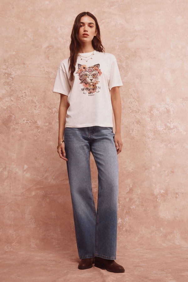 Springfield "Meowgnificent" T-shirt printed