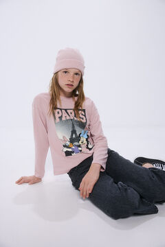 T-shirt Femme Springfield à Motif Minnie - Coton Doux, Coupe Décontractée - License Officielle Disney - Pour Look Quotidien Ou Sortie
