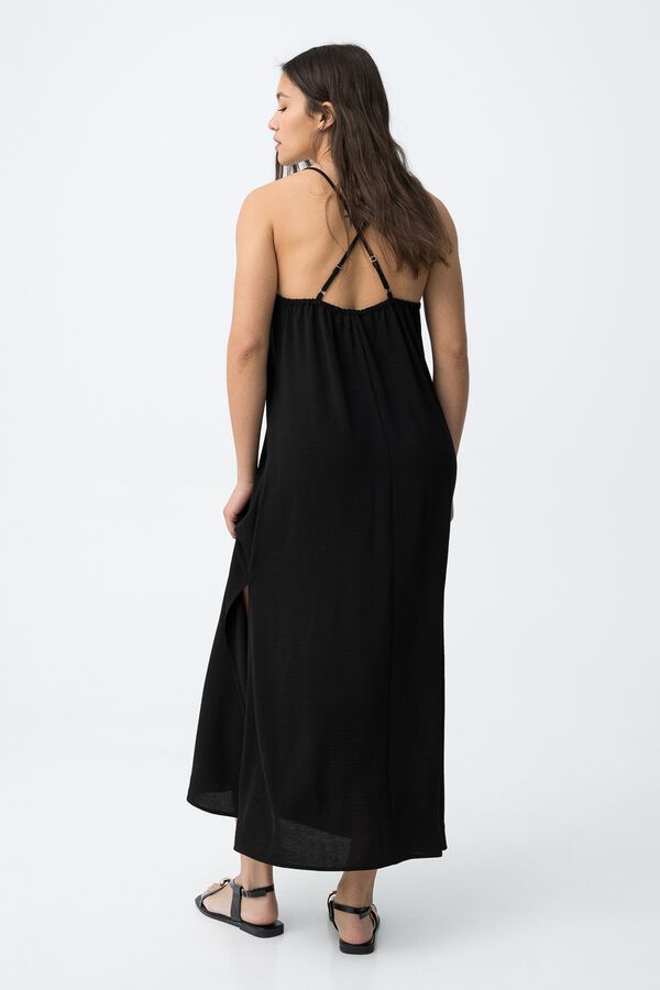 Tiffosi Slim dress with crossed straps black