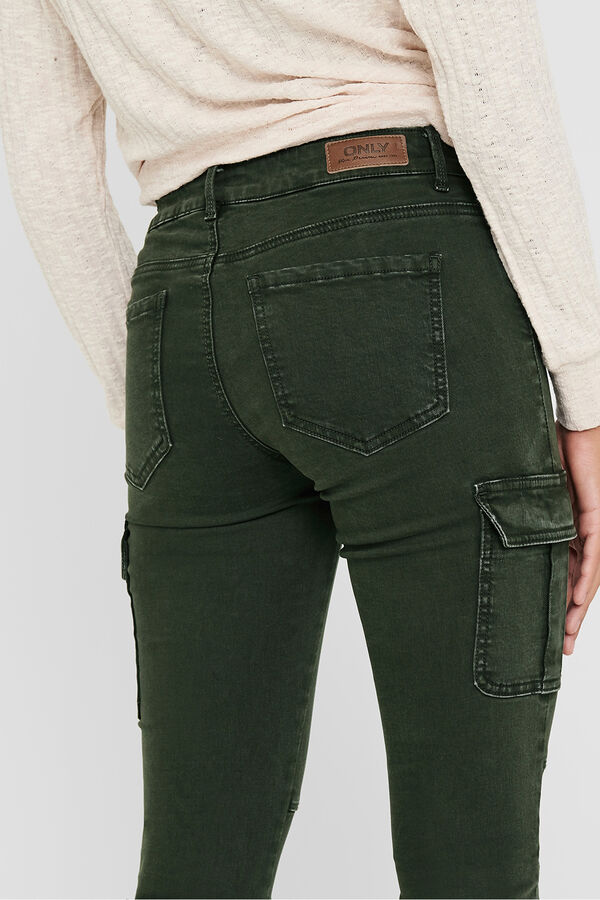 Only Slim fit cargo trousers green