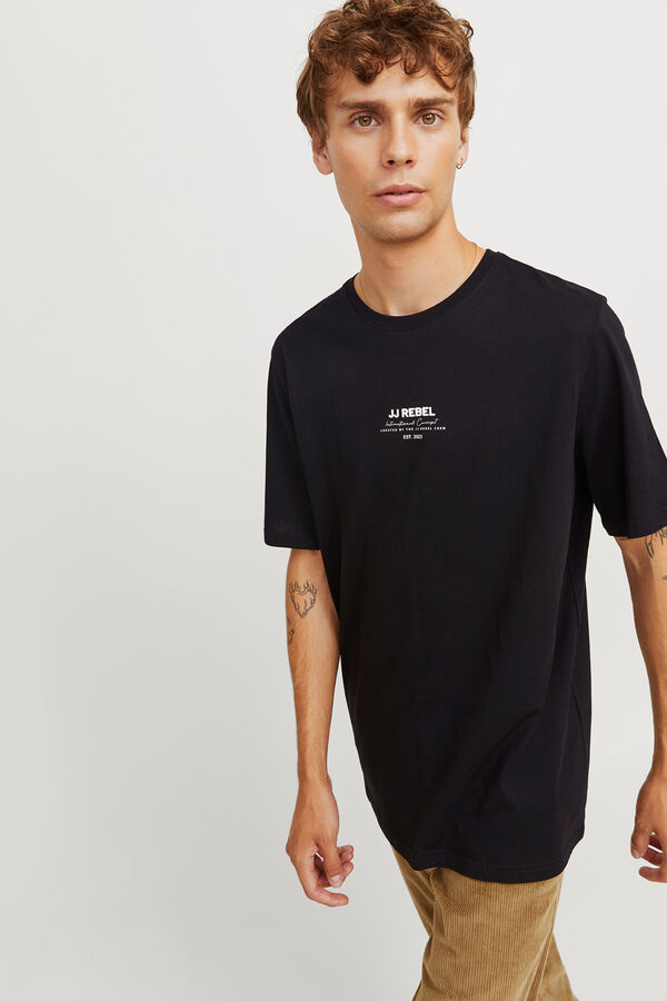 JJ REBEL Regular fit T-shirt black