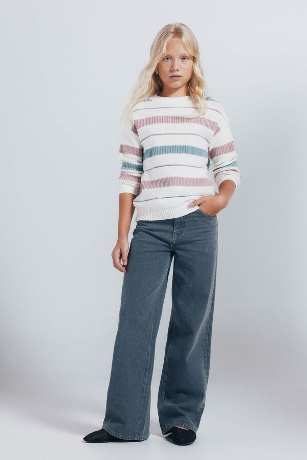 Springfield Kids Jersey rayas niña rosa