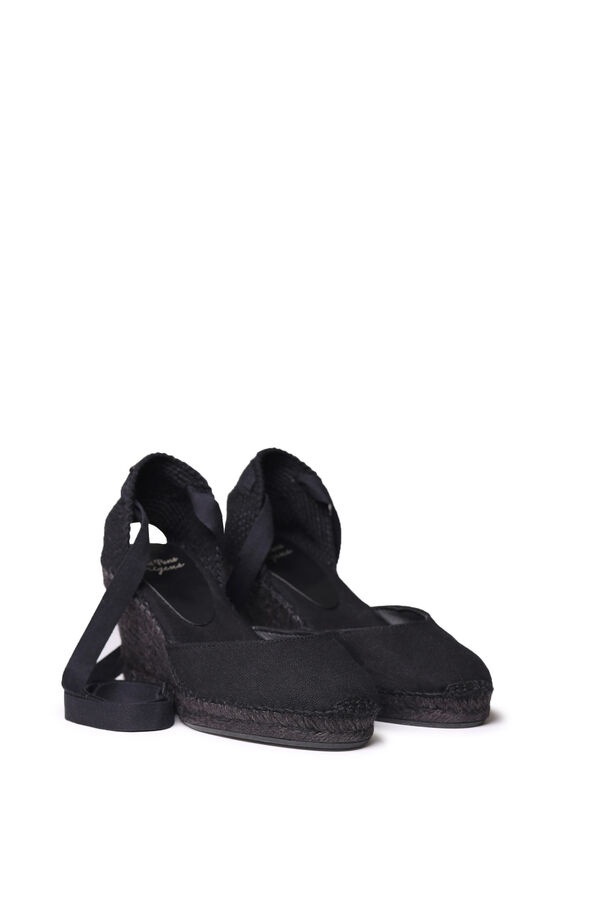 Toni Pons Espadrille wedge with ties black