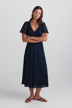 Springfield Robe midi &agrave; imprim&eacute; frise